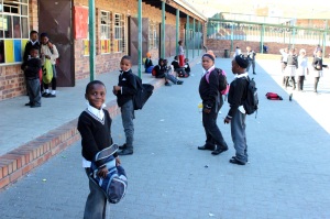 Most students at Skeen Primary School wear the same uniform everyday.  Photo by Isaac Riddle